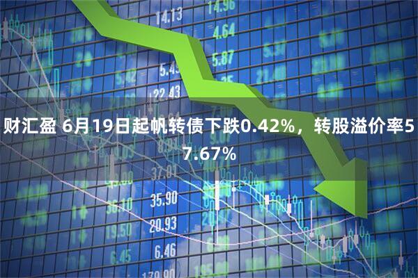 财汇盈 6月19日起帆转债下跌0.42%，转股溢价率57.67%