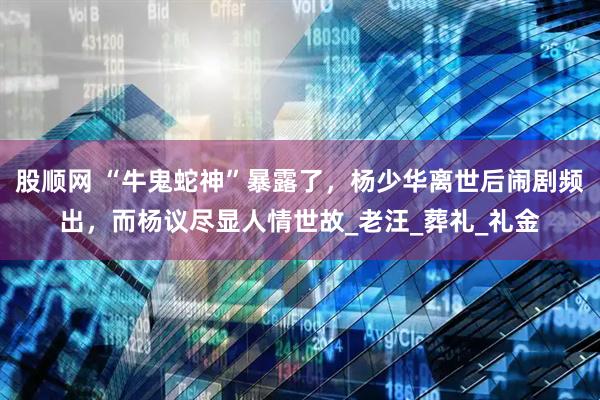 股顺网 “牛鬼蛇神”暴露了，杨少华离世后闹剧频出，而杨议尽显人情世故_老汪_葬礼_礼金